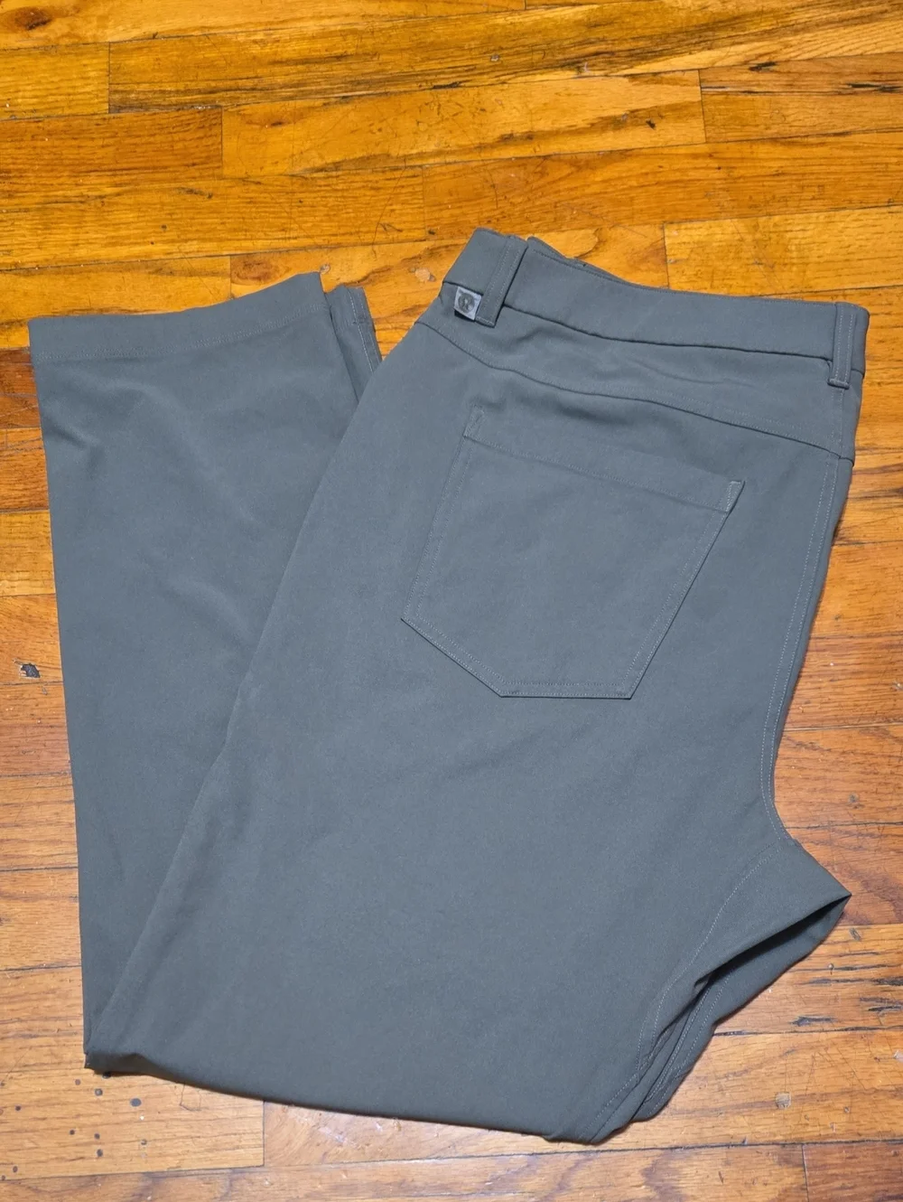 Lululemon ABC Classic Fit Warpstreme Pants 38x30 Green Performance Chino M5AO1S